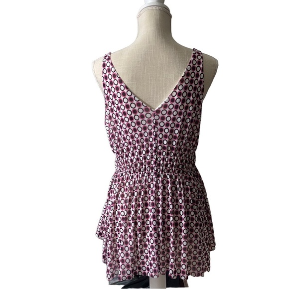 Michael Kors Pink White Black Polka Dot All Over Halter V-Neck Mini Dress M NWT - Picture 4 of 10